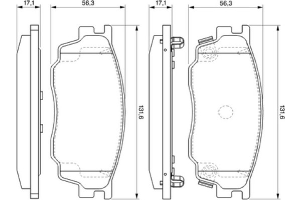 Bosch Σετ τακάκια, Δισκόφρενα - 0 986 494 078