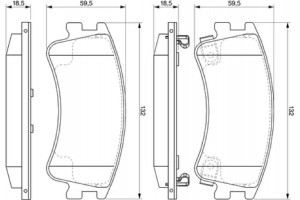 Bosch Σετ τακάκια, Δισκόφρενα - 0 986 494 079