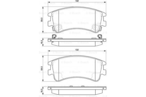 Bosch Σετ τακάκια, Δισκόφρενα - 0 986 494 079