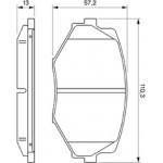 Bosch Σετ τακάκια, Δισκόφρενα - 0 986 494 080