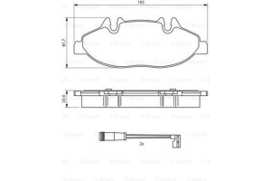 Bosch Σετ τακάκια, Δισκόφρενα - 0 986 494 081