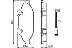 Bosch Σετ τακάκια, Δισκόφρενα - 0 986 494 081