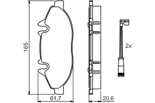 Bosch Σετ τακάκια, Δισκόφρενα - 0 986 494 081 Bosch Σετ τακάκια, Δισκόφρενα - 0 986 494 081