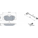 Bosch Σετ τακάκια, Δισκόφρενα - 0 986 494 082