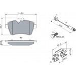 Bosch Σετ τακάκια, Δισκόφρενα - 0 986 494 087 Bosch Σετ τακάκια, Δισκόφρενα - 0 986 494 087
