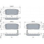 Bosch Σετ τακάκια, Δισκόφρενα - 0 986 494 090 Bosch Σετ τακάκια, Δισκόφρενα - 0 986 494 090