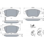 Bosch Σετ τακάκια, Δισκόφρενα - 0 986 494 092