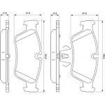 Bosch Σετ τακάκια, Δισκόφρενα - 0 986 494 096 Bosch Σετ τακάκια, Δισκόφρενα - 0 986 494 096