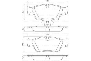 Bosch Σετ τακάκια, Δισκόφρενα - 0 986 494 096