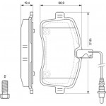 Bosch Σετ τακάκια, Δισκόφρενα - 0 986 494 097