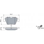 Bosch Σετ τακάκια, Δισκόφρενα - 0 986 494 099 Bosch Σετ τακάκια, Δισκόφρενα - 0 986 494 099