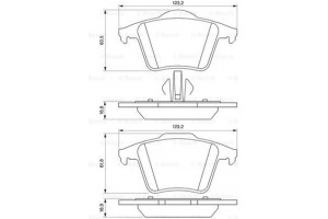 Bosch Σετ τακάκια, Δισκόφρενα - 0 986 494 102