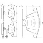 Bosch Σετ τακάκια, Δισκόφρενα - 0 986 494 103