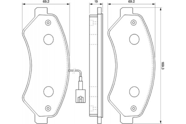 Bosch Σετ τακάκια, Δισκόφρενα - 0 986 494 109
