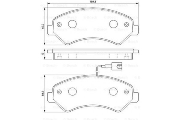 Bosch Σετ τακάκια, Δισκόφρενα - 0 986 494 109