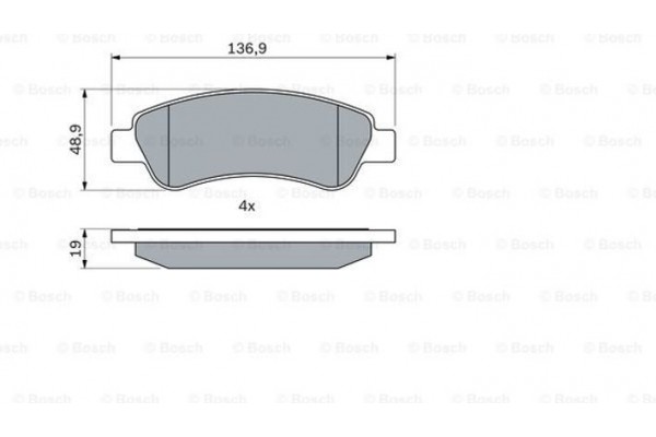 Bosch Σετ τακάκια, Δισκόφρενα - 0 986 494 110