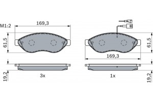 Bosch Σετ τακάκια, Δισκόφρενα - 0 986 494 111