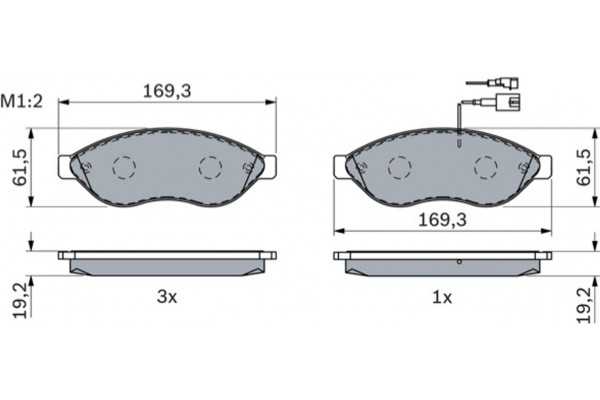 Bosch Σετ τακάκια, Δισκόφρενα - 0 986 494 111