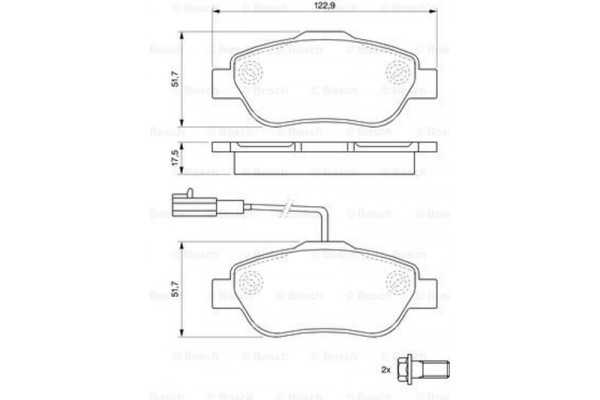 Bosch Σετ τακάκια, Δισκόφρενα - 0 986 494 114