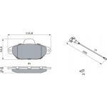 Bosch Σετ τακάκια, Δισκόφρενα - 0 986 494 115