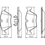 Bosch Σετ τακάκια, Δισκόφρενα - 0 986 494 117
