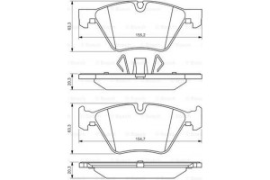 Bosch Σετ τακάκια, Δισκόφρενα - 0 986 494 117