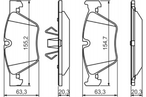 Bosch Σετ τακάκια, Δισκόφρενα - 0 986 494 117