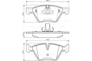 Bosch Σετ τακάκια, Δισκόφρενα - 0 986 494 118
