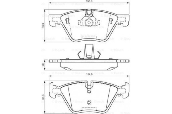 Bosch Σετ τακάκια, Δισκόφρενα - 0 986 494 118