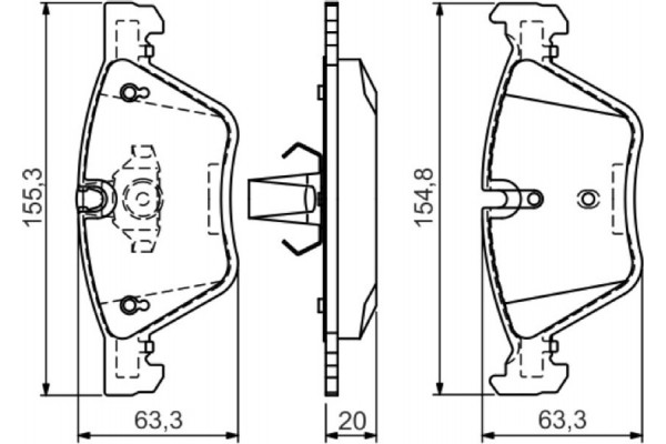 Bosch Σετ τακάκια, Δισκόφρενα - 0 986 494 118