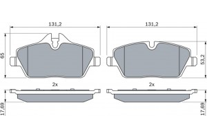 Bosch Σετ τακάκια, Δισκόφρενα - 0 986 494 120