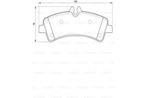 Bosch Σετ τακάκια, Δισκόφρενα - 0 986 494 122