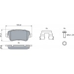 Bosch Σετ τακάκια, Δισκόφρενα - 0 986 494 125