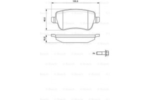 Bosch Σετ τακάκια, Δισκόφρενα - 0 986 494 125