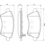 Bosch Σετ τακάκια, Δισκόφρενα - 0 986 494 129