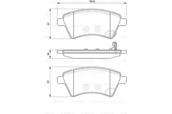 Bosch Σετ τακάκια, Δισκόφρενα - 0 986 494 129