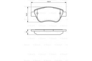 Bosch Σετ τακάκια, Δισκόφρενα - 0 986 494 132