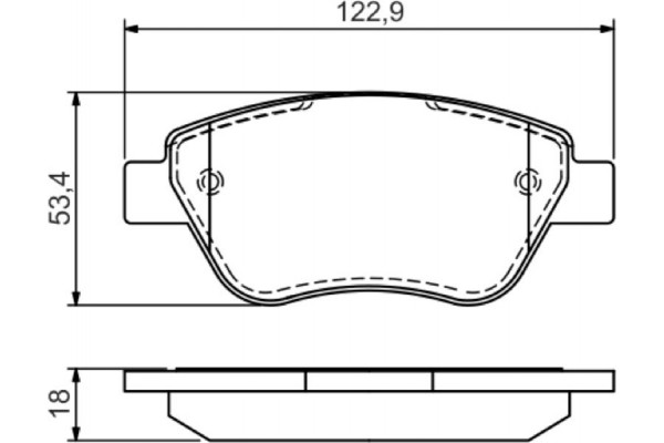 Bosch Σετ τακάκια, Δισκόφρενα - 0 986 494 132