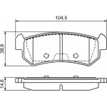 Bosch Σετ τακάκια, Δισκόφρενα - 0 986 494 133