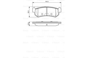 Bosch Σετ τακάκια, Δισκόφρενα - 0 986 494 133