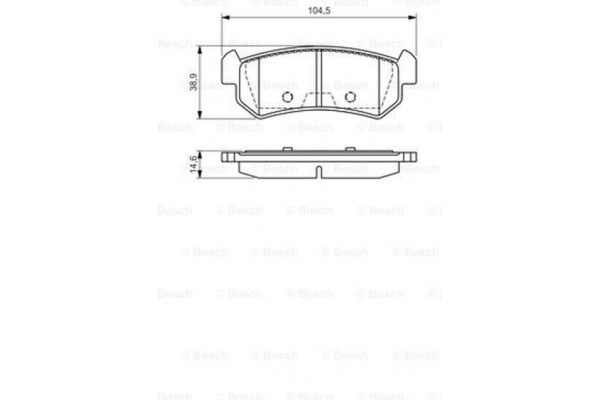 Bosch Σετ τακάκια, Δισκόφρενα - 0 986 494 133