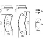 Bosch Σετ τακάκια, Δισκόφρενα - 0 986 494 134