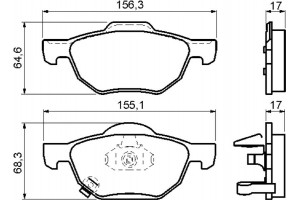 Bosch Σετ τακάκια, Δισκόφρενα - 0 986 494 135