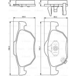 Bosch Σετ τακάκια, Δισκόφρενα - 0 986 494 135