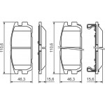 Bosch Σετ τακάκια, Δισκόφρενα - 0 986 494 137