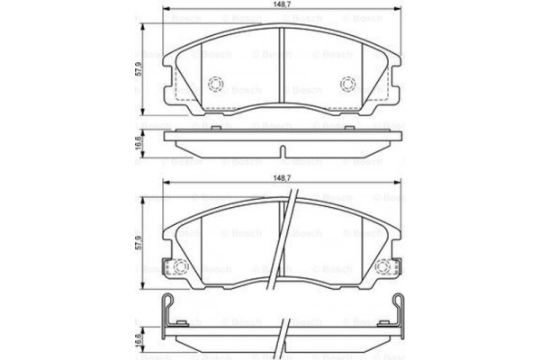 Bosch Σετ τακάκια, Δισκόφρενα - 0 986 494 138