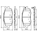 Bosch Σετ τακάκια, Δισκόφρενα - 0 986 494 139