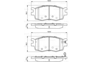 Bosch Σετ τακάκια, Δισκόφρενα - 0 986 494 139