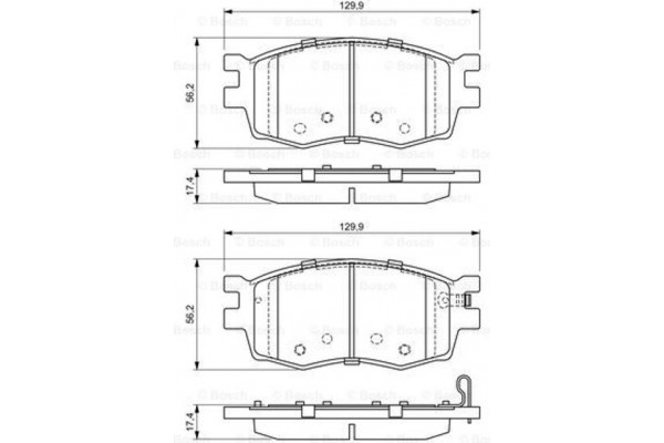 Bosch Σετ τακάκια, Δισκόφρενα - 0 986 494 139