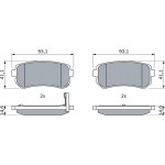 Bosch Σετ τακάκια, Δισκόφρενα - 0 986 494 140 Bosch Σετ τακάκια, Δισκόφρενα - 0 986 494 140